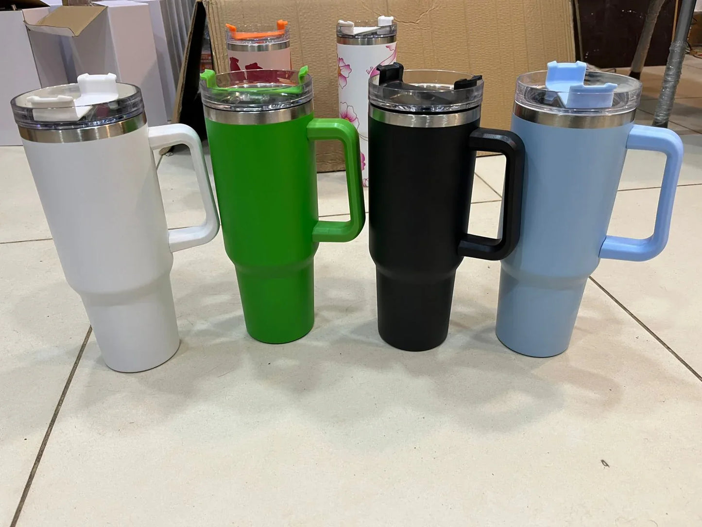 Plain Tumbler – 40oz – Durable Insulated Drinkware - JSJunoon.com