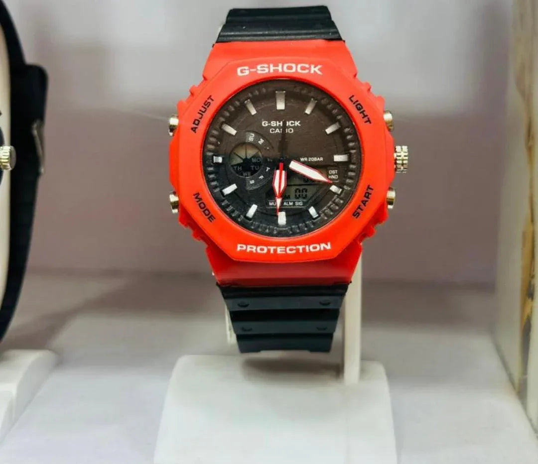 G-Shock Digital Sports Watch – Time, Date & Alarm Function, Shock-Resistant, Durable Outdoor Design - JSJunoon.com