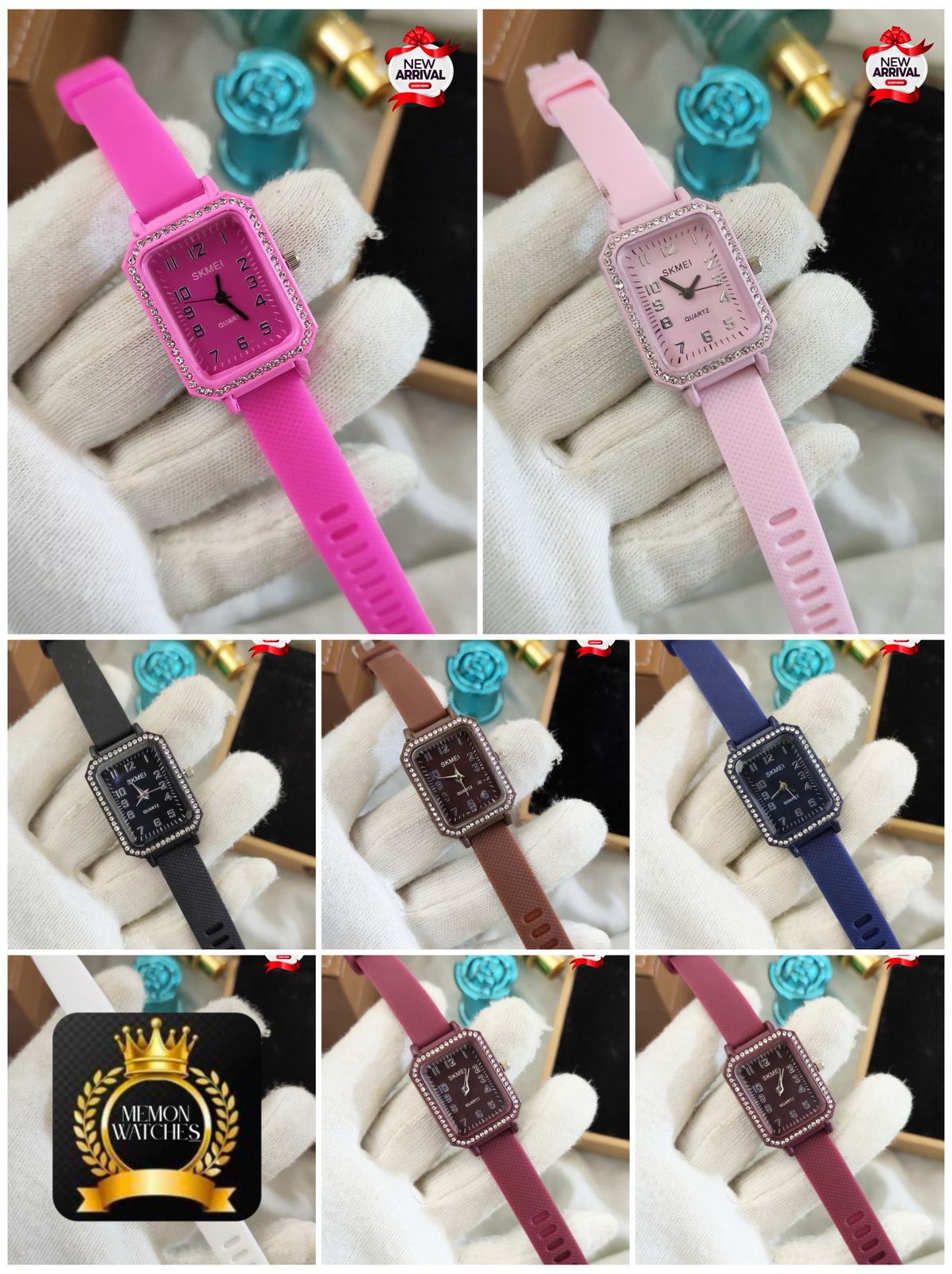 New Rubber Strap Watch for Girls - Unique Dial, Attractive Colors, Stylish Women’s Accessory