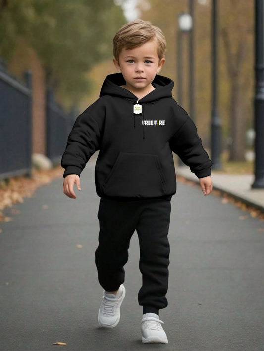 Kids Winter Tracksuit Hoodie & Trouser Set – Fleece Warm Outfit for Boys & Girls (Sizes M–XXL, Ages 3–10 Years)