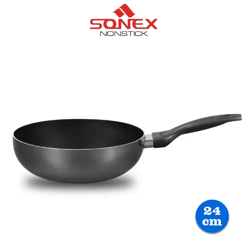 JS Junoon Sonex Royal Wok – 24/26/28 cm Nonstick Karahi, Durable Cooking Pan - JSJunoon.com