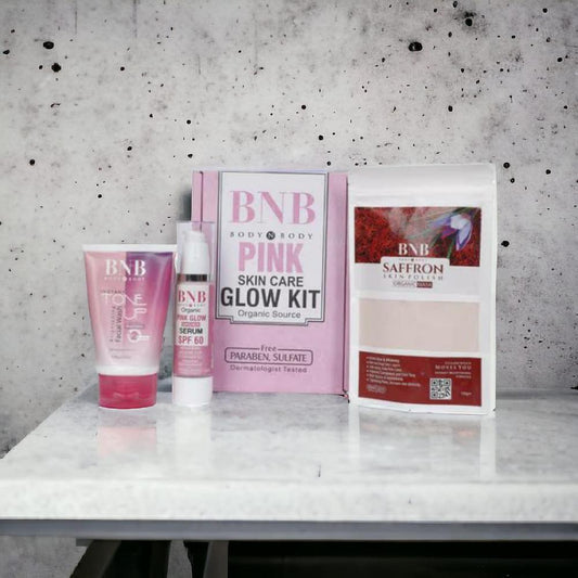 Pink Glow Facial Kit with SPF 60 | Brightening & Skin Protection | Cream Based Formula