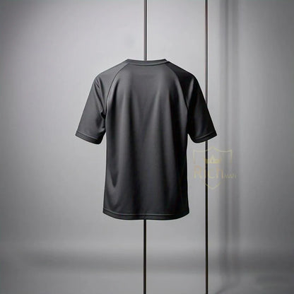 Men's Micro Interlock Track Suit – 2 Pcs Grey Set with Round Neck T-Shirt & Trouser - JSJunoon.com