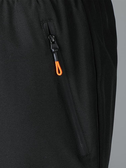 Men's Polyester Plain Shorts – Comfortable Black Casual Wear - JSJunoon.com