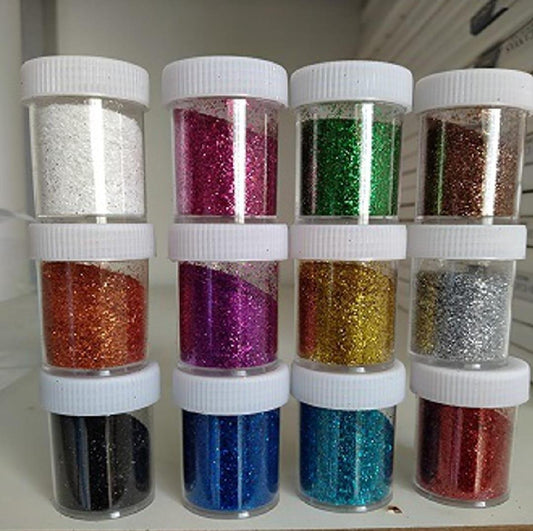Craftsmanship Glitter – 12 Pcs Art & Craft Glitter Set for DIY Projects, Decorations & Creativity