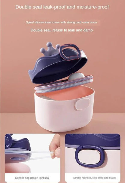 Baby Milk Container – BPA Free Plastic – Leak Proof Double Seal – Multicolor - JSJunoon.com