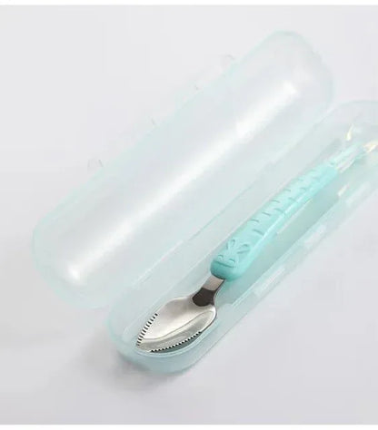 2-in-1 Silicone Baby Mashing Spoon – Soft, Safe & Durable Feeding Tool for Infants and Toddlers – Multicolor - JSJunoon.com