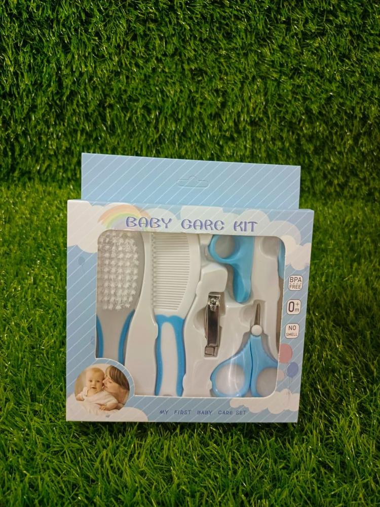 Baby Grooming & Care Kit – 6-Piece Nail Cutter, Clipper, Scissors, Comb, Hairbrush & Nail File