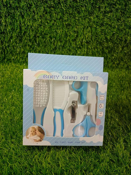 Baby Grooming & Care Kit – 6-Piece Nail Cutter, Clipper, Scissors, Comb, Hairbrush & Nail File