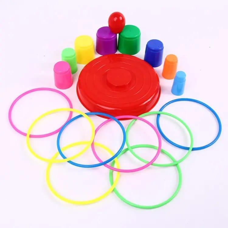 Plastic Rings Stacking Tower Toy – 10 Pcs Colorful Educational Toy for Kids