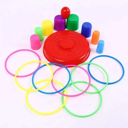 Plastic Rings Stacking Tower Toy – 10 Pcs Colorful Educational Toy for Kids - JSJunoon.com