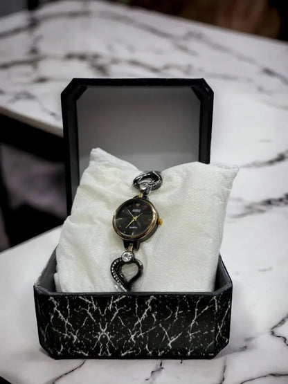 JS Junoon Ladies Fancy Stainless Steel Analogue Watch – Round Dial, Elegant Design - JSJunoon.com
