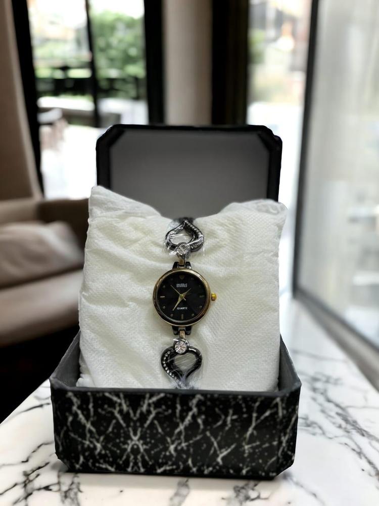 JS Junoon Ladies Fancy Stainless Steel Analogue Watch – Round Dial, Elegant Design