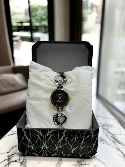 JS Junoon Ladies Fancy Stainless Steel Analogue Watch – Round Dial, Elegant Design - JSJunoon.com