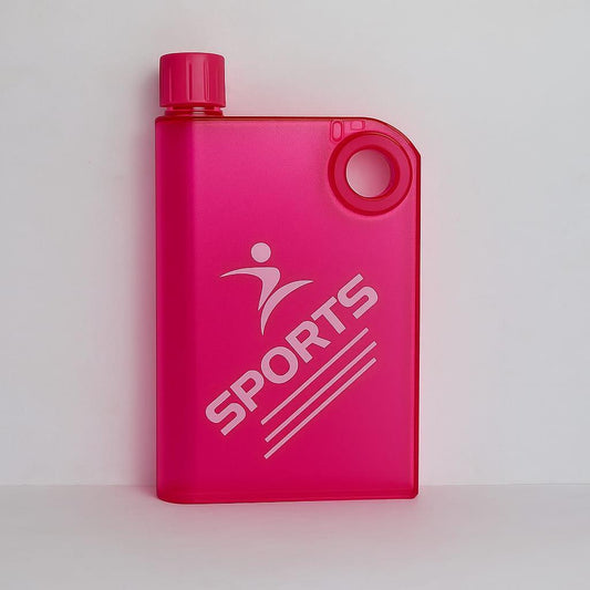 Notebook Water Bottle – Slim, BPA-Free Plastic Kids & School Water Bottle | Portable, Leak-Proof, 1 Pc