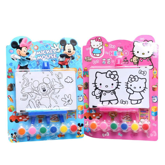 Kid's Coloring Kit – 1 Pc Creative Art Set – Pink & Blue