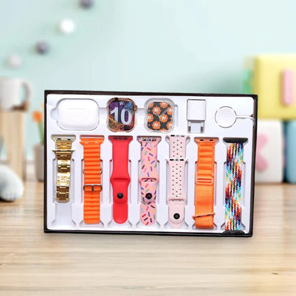 Multicolor Smart Watch | Sleek & Stylish Design | Metal + Silicone Build – Daily Wear - JSJunoon.com