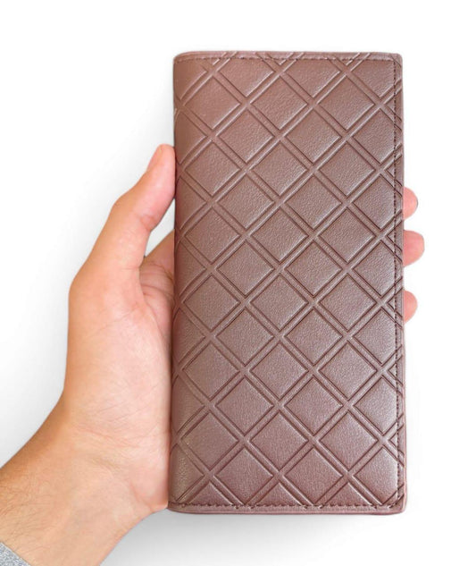 JS JUNOON Men's Premium Brown Leather Wallet – Stylish, Durable & Functional for Cards & Cash, 1 Pc