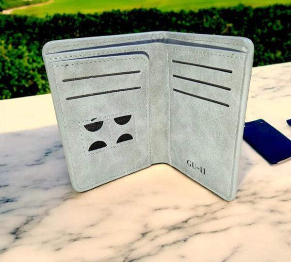 JS JUNOON Premium Plain Leather Multicolor Wallet for Men – Stylish, Durable & Functional, 1 Pc Everyday Use