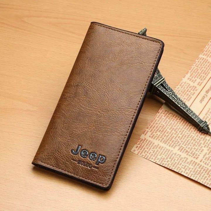 JS JUNOON Men's Multicolor Leather Wallet – Premium Quality, Durable, Sleek Design, Perfect for Cards & Cash, 1 P
