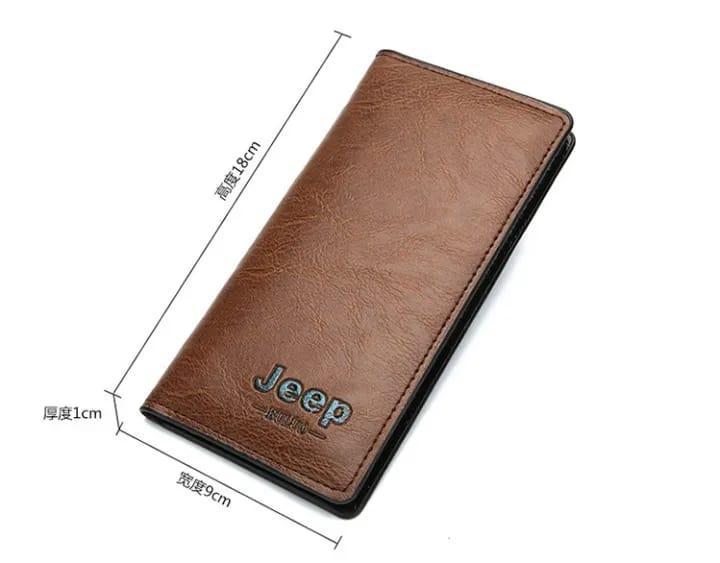 JS JUNOON Men's Multicolor Leather Wallet – Premium Quality, Durable, Sleek Design, Perfect for Cards & Cash, 1 P