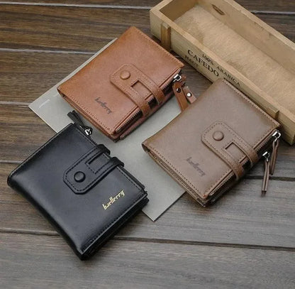 JS JUNOON Men's Premium Multicolor Leather Wallet – Stylish, Durable & Functional for Cards & Cash, 1 Pc - JSJunoon.com