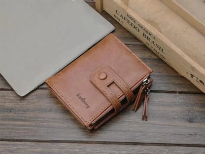 JS JUNOON Men's Premium Multicolor Leather Wallet – Stylish, Durable & Functional for Cards & Cash, 1 Pc - JSJunoon.com