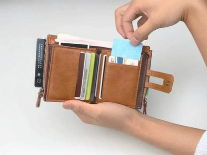 JS JUNOON Men's Premium Multicolor Leather Wallet – Stylish, Durable & Functional for Cards & Cash, 1 Pc - JSJunoon.com