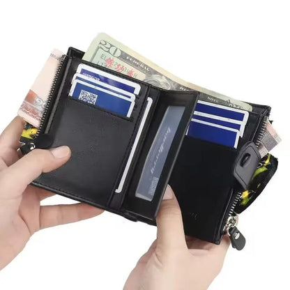 JS JUNOON Men's Premium Multicolor Leather Wallet – Stylish, Durable & Functional for Cards & Cash, 1 Pc - JSJunoon.com