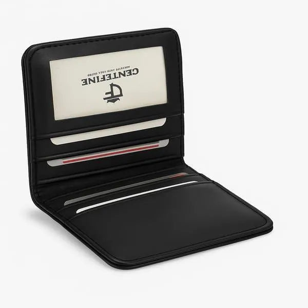 JS JUNOON Men's Premium Multicolor Leather Wallet – Stylish, Durable & Functional for Cards, Cash & Coins, 1 Pc