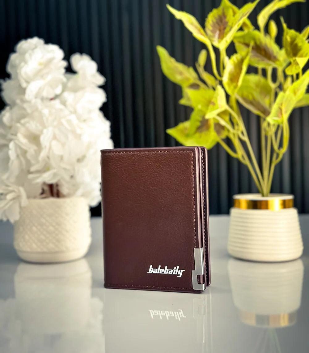 JS JUNOON Unisex PU Leather Bi-Fold Wallet – Multicolor, Stylish & Durable, 1 Pc