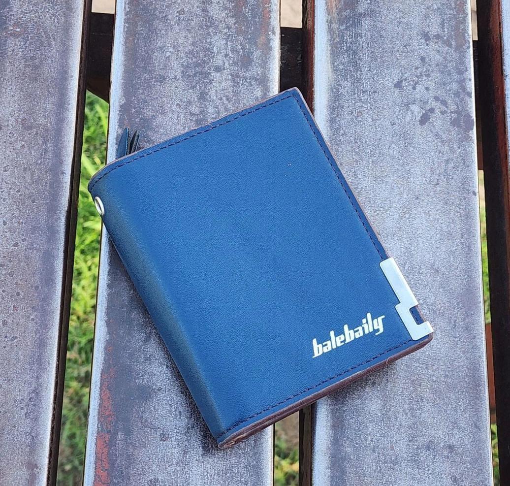 JS JUNOON Unisex PU Leather Bi-Fold Wallet – Multicolor, Stylish & Durable, 1 Pc