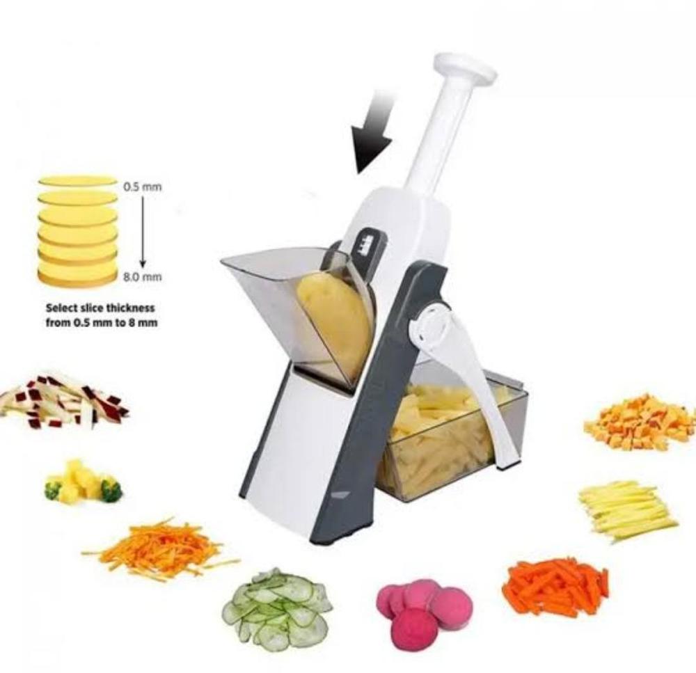 Multifunctional Vegetable Cutter – Durable ABS Plastic & Glass Food Slicer