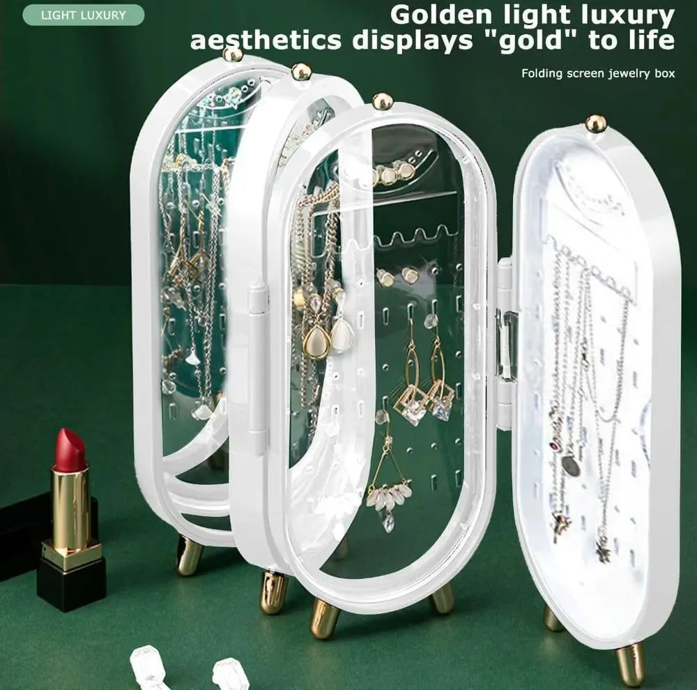 Stylish Green Jewelry Box – 1 Pc Plastic Organizer - JSJunoon.com