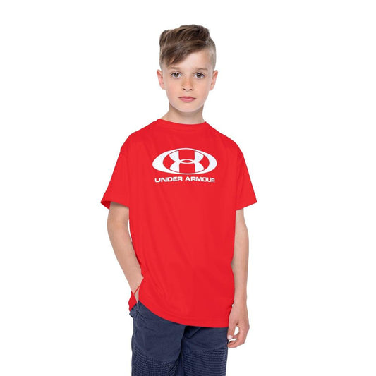 2 Pcs Boy’s Jersey Printed Tracksuit Set – Red T-Shirt & Trouser