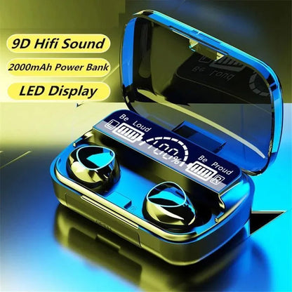 Super Combo Deal – M10 TWS & AirPods Pro 2 | Bluetooth 5.3 Wireless Earbuds with ANC & Super Bass – Black - JSJunoon.com