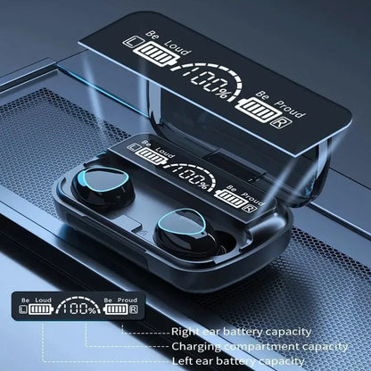 Super Combo Deal – M10 TWS & AirPods Pro 2 | Bluetooth 5.3 Wireless Earbuds with ANC & Super Bass – Black - JSJunoon.com