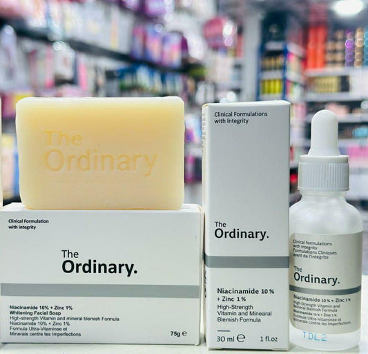 2 in 1 Skincare Bundle | Niacinamide Serum (30ml) & Niacinamide Soap | Brightening, Hydrating & Pore Care