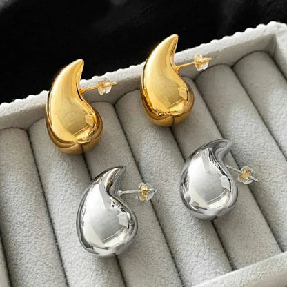 JS Junoon Funky Gold Plated Artificial Stones Earrings – 2 Pcs Women’s Studs - JSJunoon.com