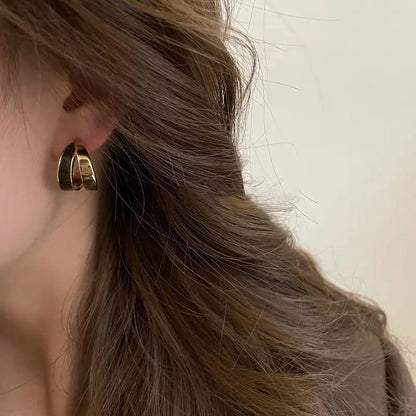 JS Junoon Black Alloy Studs – 2 Pcs Women’s Earrings - JSJunoon.com