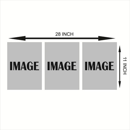 Multicolor Abstract Art Wall Frames – Set of 3 MDF Wooden Frames, 8x11 Inch Each - JSJunoon.com