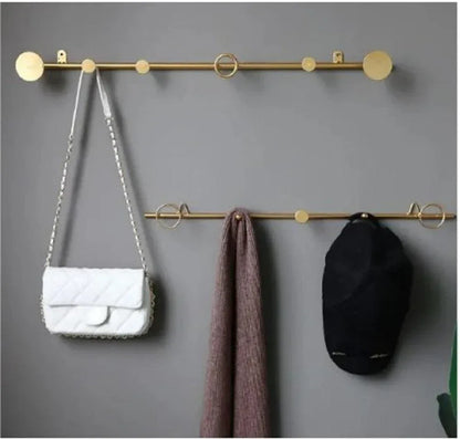 Golden Wall Hanging Hook – Creative Iron Art Clothes Hanger, Durable Metal Household Hook | 1 Pc - JSJunoon.com