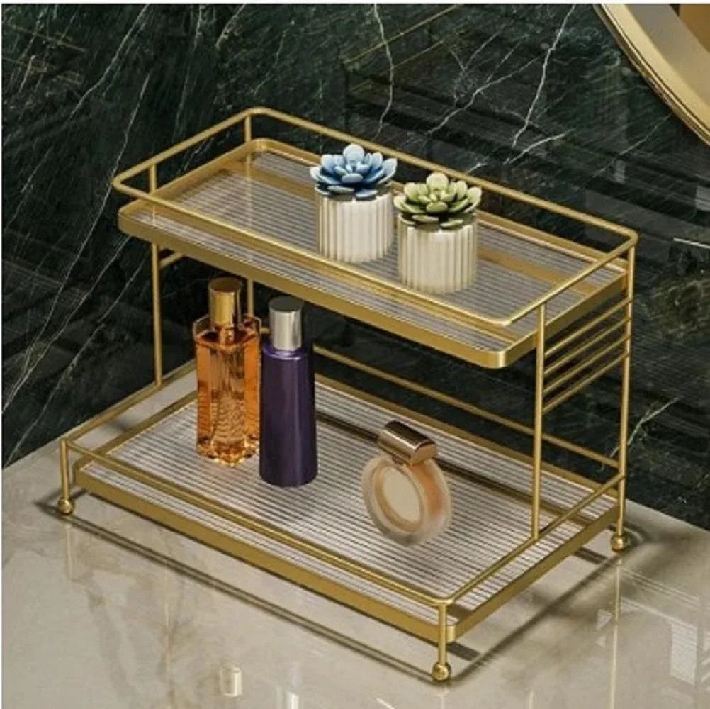Metal Makeup Organizer Stand – Cosmetic Storage Rack - JSJunoon.com