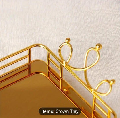 Stylish Metal Makeup Organizer – Modern Cosmetic Storage Shelf - JSJunoon.com