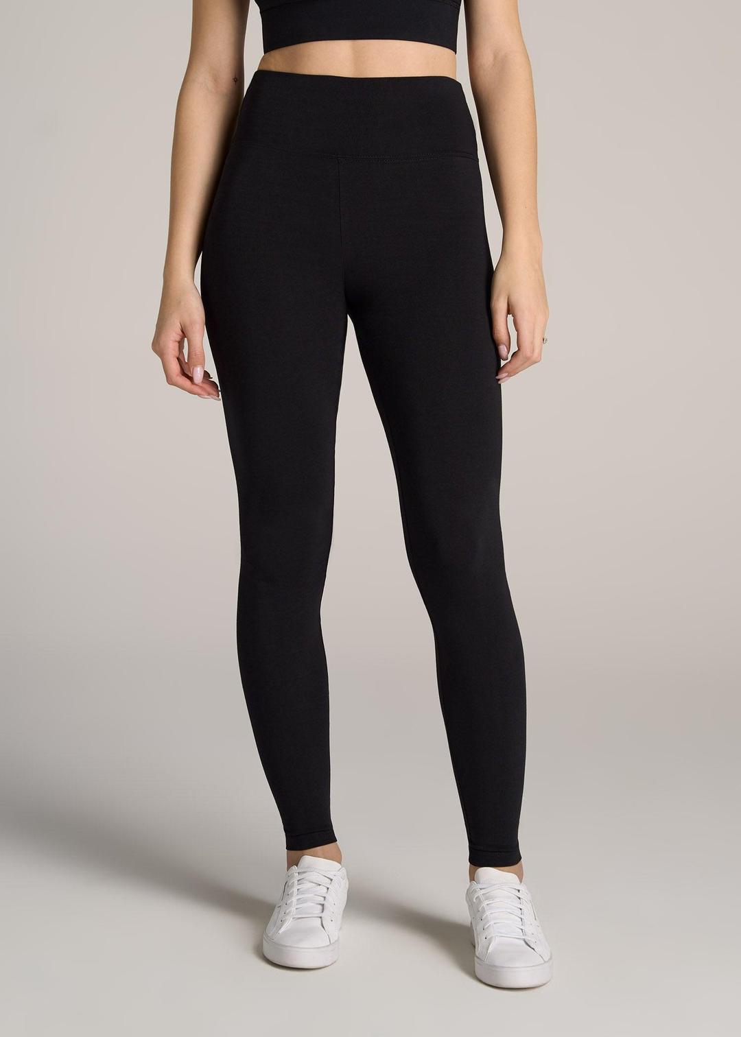 JS JUNOON Polyester Plain Lightweight & Breathable Thermal Tights – Black