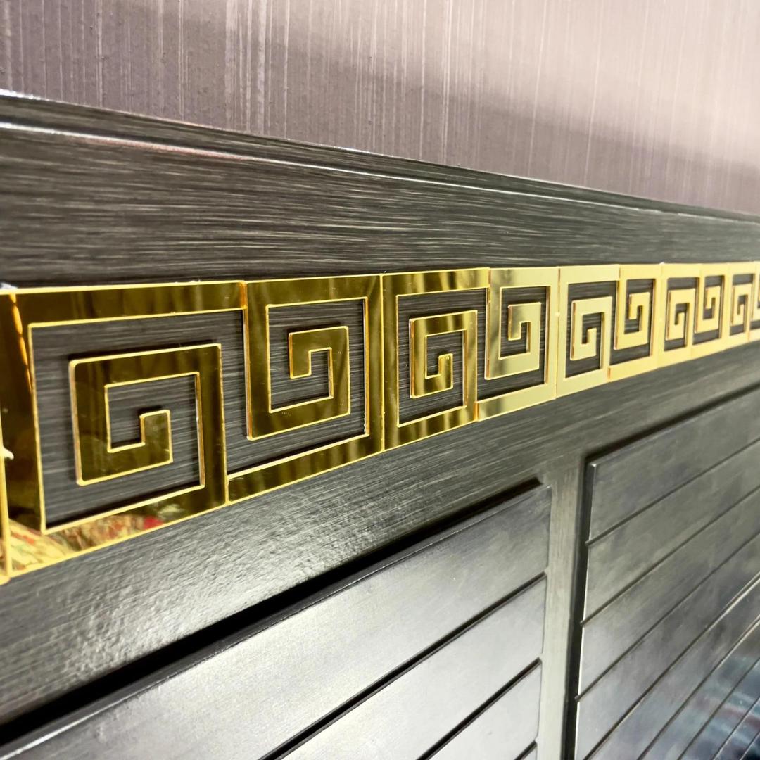 Pack of 8 Golden Acrylic Mirrors – Square Wall Decoration Stickers, 2.5 Inch