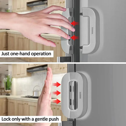 Fridge Child Safety Lock with Keys – Durable Plastic Baby Proof Refrigerator Lock - JSJunoon.com