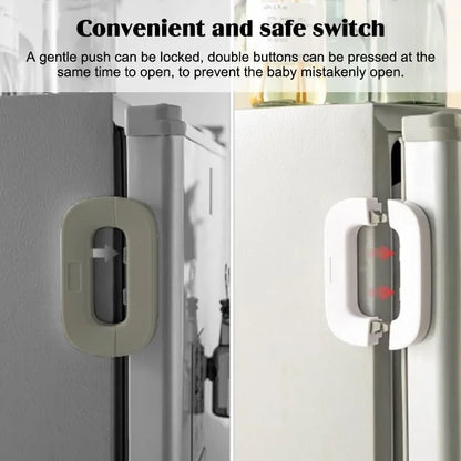 Fridge Child Safety Lock with Keys – Durable Plastic Baby Proof Refrigerator Lock - JSJunoon.com