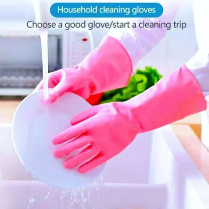 4 Pcs Silicone Dish Washing Gloves – Multicolor Reusable Cleaning Gloves for Kitchen & Home - JSJunoon.com