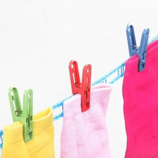 40 Pcs Durable Cloth Hanging Clips – Multi-Functional Hanger Holders for Organized Living, Multicolor